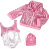 Kids Teamson Sophia's 3 pcs Gymnastics Set with Leotard, Jacket, and Bag for 18'' Dolls, Pink
