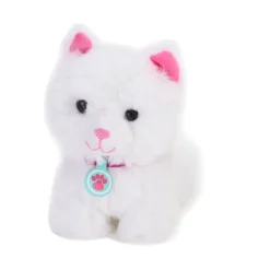 Kids Teamson Sophia's 8 pcs White Plush Kitty Cat and Carrier Playset for 18" Dolls, Multi