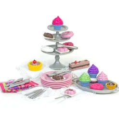 Kids Teamson Sophia's 47 Piece Serving Set with Desserts for 18'' Dolls, Multicolor