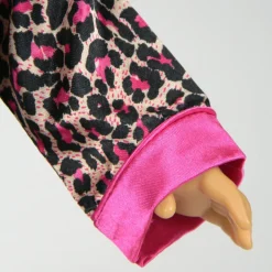 Kids Teamson Sophia's Animal Print Pajama Shirt, Pants and Slippers for 18
