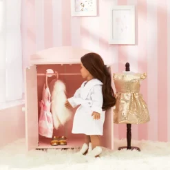 Kids Teamson Sophia's Aurora Princess Armoire, Robe, Slippers for 18