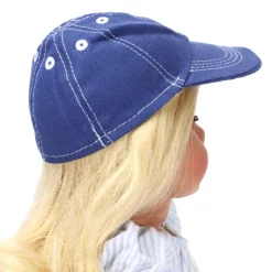Kids Teamson Sophia's Baseball Cap for 18" Dolls, Navy with White Stitching