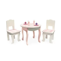 Kids Teamson Sophia's by Kids Aurora Princess Table & Chairs, Dessert for 18" Dolls, Pink- FINAL SALE