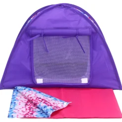 Kids Teamson Sophia's Camping Tent and Sleeping Bag Playset for 18' Dolls, Multi -FINAL SALE