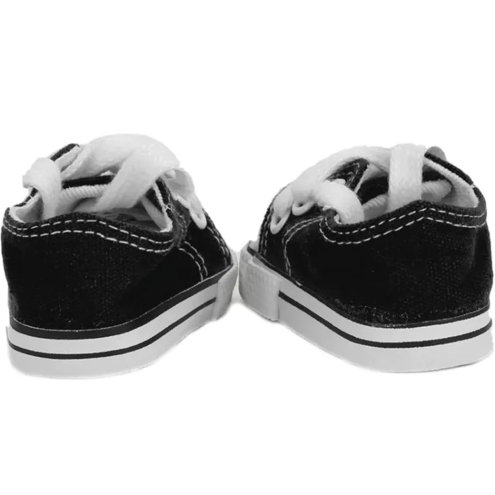 Kids Teamson Sophia's Canvas Sneakers with Laces for 18" Dolls, Black
