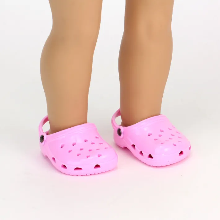 Kids Teamson Sophia’s Clog Sandal Shoes Accessory for 18" Dolls, Light Pink