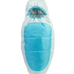 Kids Teamson Sophia's Cocoon Style Camping Sleeping Bag for 18" Dolls, Aqua/Silver- FINAL SALE