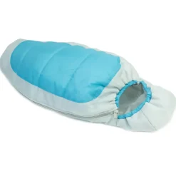 Kids Teamson Sophia's Cocoon Style Camping Sleeping Bag for 18" Dolls, Aqua/Silver- FINAL SALE
