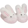 Kids Teamson Sophia's Cozy & Soft Spa Day Bathrobe and Fuzzy Bunny Slippers with Embroidered Details for 18" Dolls, Pink/White