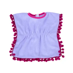 Kids Teamson Sophia's Cut-Out Bathing Suit, Cover Up and Sandals for 18" Dolls, Pink/Purple- FINAL SALE