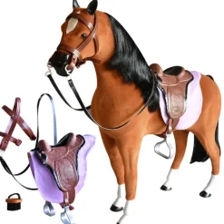 Kids Teamson Sophia’s Dolls Sized Horse and Accessories Set for 18" Dolls, Multi