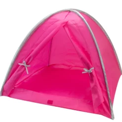 Kids Teamson Sophia's Dome Shaped Nylon Camping Tent for 18" Dolls, Hot Pink- FINAL SALE