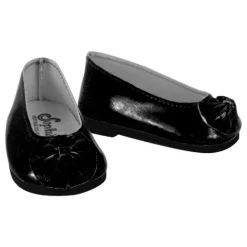 Kids Teamson Sophia's Faux Patent Leather Dress Shoes for 18