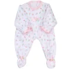 Kids Teamson Sophia's Floral Print Pajama Onesie for 15" Baby Dolls, White/Pink