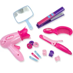 Kids Teamson Sophia's Hair Styling Kit with Salon Chair Set for 18'' Dolls, Pink