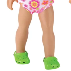 Kids Teamson Sophia's Hot Pink Floral Bathing Suit & Wide-Brimmed Floppy Hat Summer Set for 18" Dolls- FINAL SALE