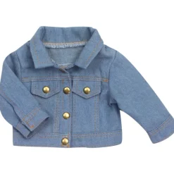 Kids Teamson Sophia's Jean Jacket with Rainbow Graphic for 18