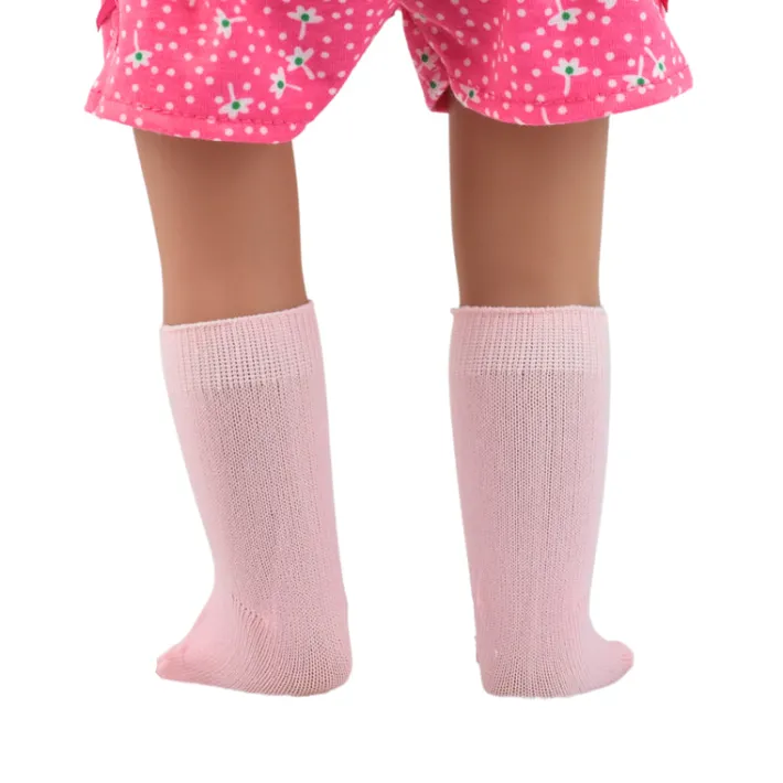 Kids Teamson Sophia's Knee Socks for 18" Dolls, Light Pink- FINAL SALE