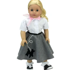 Kids Teamson Sophia's Lace Trim Ankle Socks for 15" or 18'' Dolls, White