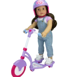 Kids Teamson Sophia's Mini Scooter and Helmet Set for 18" Dolls, Multi- FINAL SALE