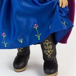 Kids Teamson Sophia’s Nordic Royal Princess Costume Dress Up Frozen Winter Adventure Boots with Gold Embellishment and Heel for 18” Dolls, Black
