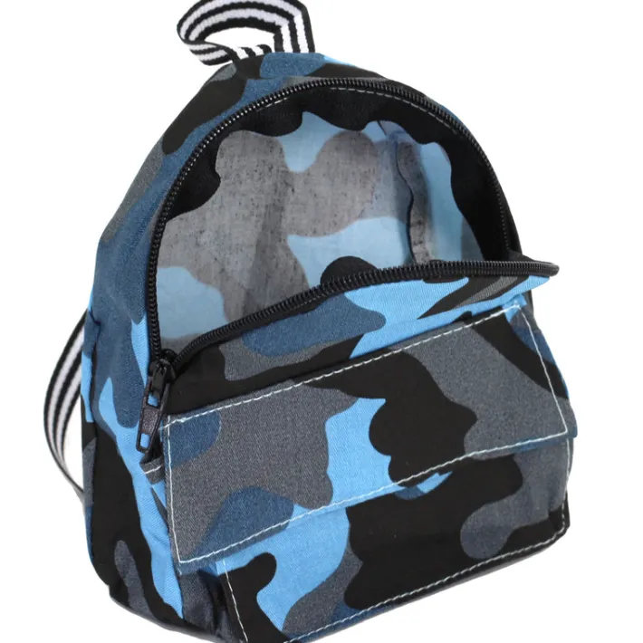 Kids Teamson Sophia's Nylon Camoflage Backpack for 18" Dolls, Blue
