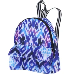 Kids Teamson Sophia's Nylon Ikat Print Backpack for 18" Dolls, Blue/Purple