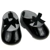Kids Teamson Sophia's Patent Leather Mary Jane Style Tap Shoes with Bow for 18" Dolls, Black- FINAL SALE