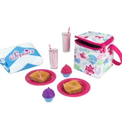 Kids Teamson Sophia’s Picnic Lunch Set with Food and Cooler for 18" Dolls