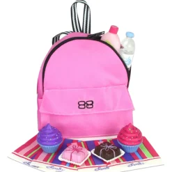 Kids Teamson Sophia's 8-Piece Beach Day Backpack with Accessories Set for 18'' Dolls, Multi- FINAL SALE