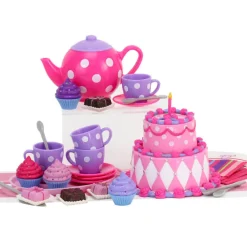 Kids Teamson Sophia’s 21-Piece Cake & Tea Party Accessories Set for 18" Dolls, Multi