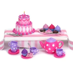 Kids Teamson Sophia’s 21-Piece Cake & Tea Party Accessories Set for 18" Dolls, Multi