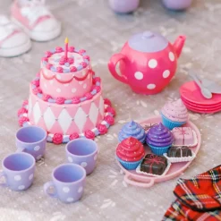 Kids Teamson Sophia’s 21-Piece Cake & Tea Party Accessories Set for 18
