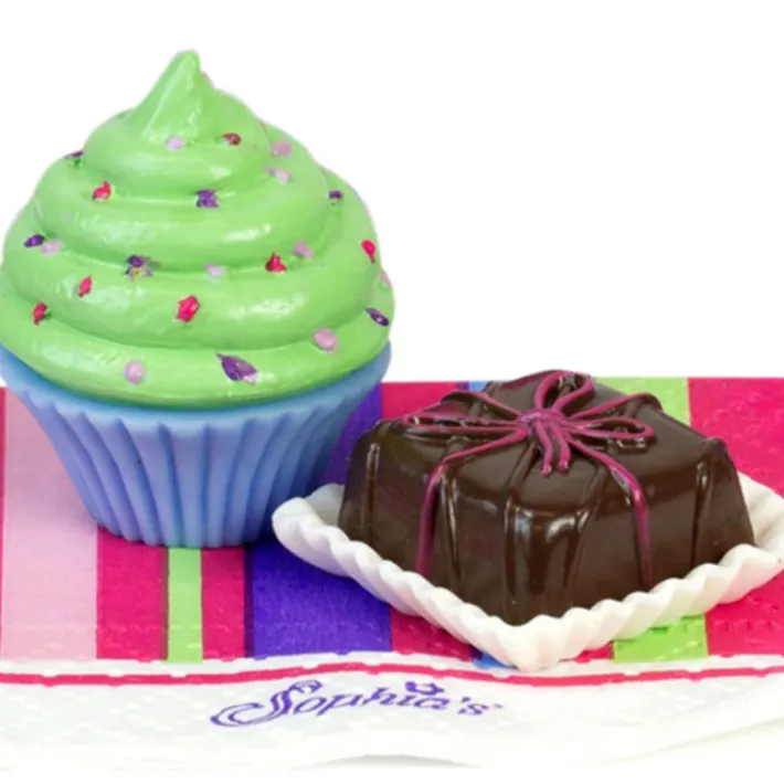 Kids Teamson Sophia's 12-Piece Cupcakes & Petit Fours Dessert Set for 18" Dolls, Multi- FINAL SALE