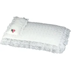 Kids Teamson Sophia's 3-Piece Eyelet Bedding Set for 18" Dolls, White
