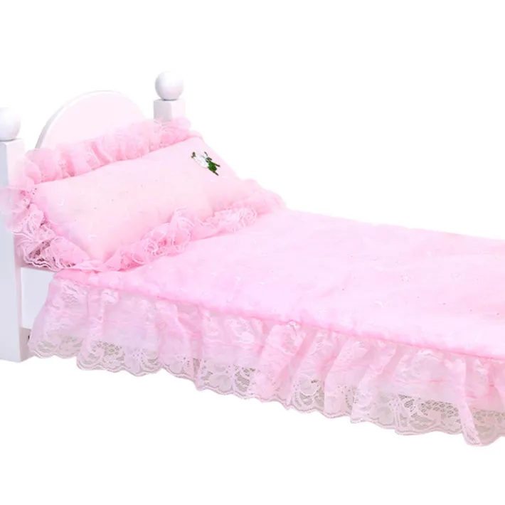 Kids Teamson Sophia's 3-Piece Eyelet Bedding Set for 18" Dolls, Light Pink