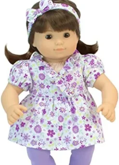 Kids Teamson Sophia's 8-Piece Flower Tunic and Legging Outfits for 15