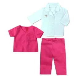Kids Teamson Sophia's 10-Piece Medical Set wth Scrubs, Lab Jacket and Accessories for 18