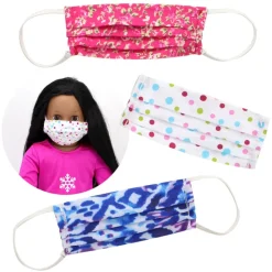 Kids Teamson Sophia's 3-Piece Printed Medical Face Masks for 18