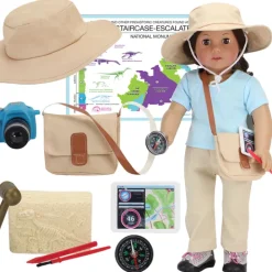 Kids Teamson Sophia's 10-Piece Smithsonian Paleontologist Set for 18" Dolls, Multi- FINAL SALE