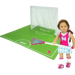 Kids Teamson Sophia's 3-Piece Soccer Playset with Net, Ball, and Pitch, Multi