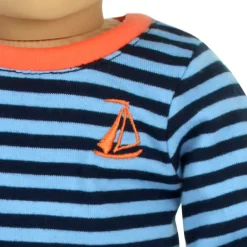 Kids Teamson Sophia’s 2-Piece Striped Pajama Top and Pants for 18