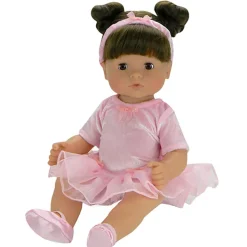 Kids Teamson Sophia's 3-Piece Velvet Ballet Outfit for 15'' Baby Dolls, Light Pink