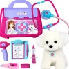 Kids Teamson Sophia's 10-Piece Veterinarian Kit with Realistic Devices and Puppy for 18" Dolls, Multi