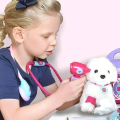 Kids Teamson Sophia's 10-Piece Veterinarian Kit with Realistic Devices and Puppy for 18