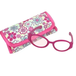 Kids Teamson Sophia’s Pink Doll Eyeglasses with Print Case for 18" Dolls