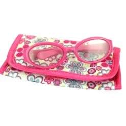 Kids Teamson Sophia’s Pink Doll Eyeglasses with Print Case for 18" Dolls