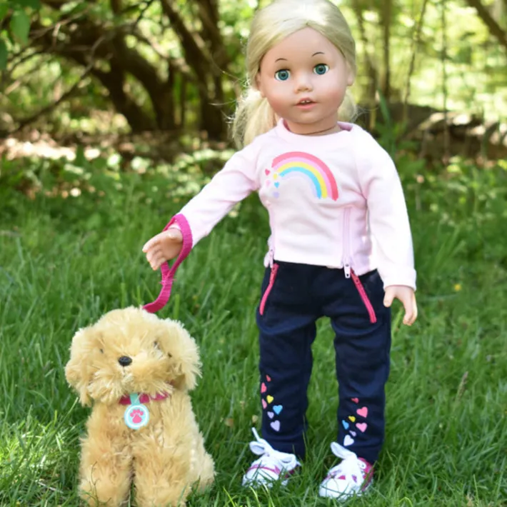 Kids Teamson Sophia's Plush Puppy and Accessories Set for 18" Dolls, Multi- FINAL SALE
