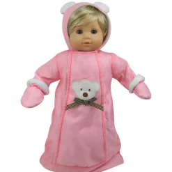 Kids Teamson Sophia's Polar Bear Hooded Snowsuit with Mittens for 15