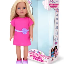 Kids Teamson Sophia's Posable 18" All Vinyl Blonde Hair Dolls "Chloe" with Blue Eyes